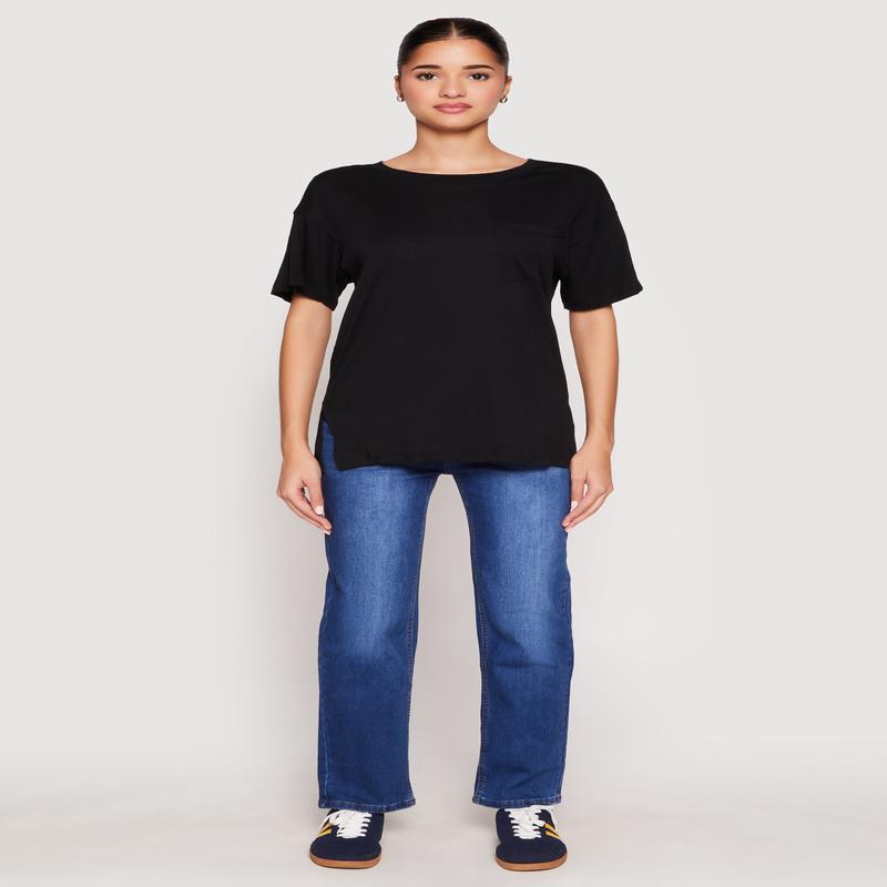 Side Slit Pocket T Shirt