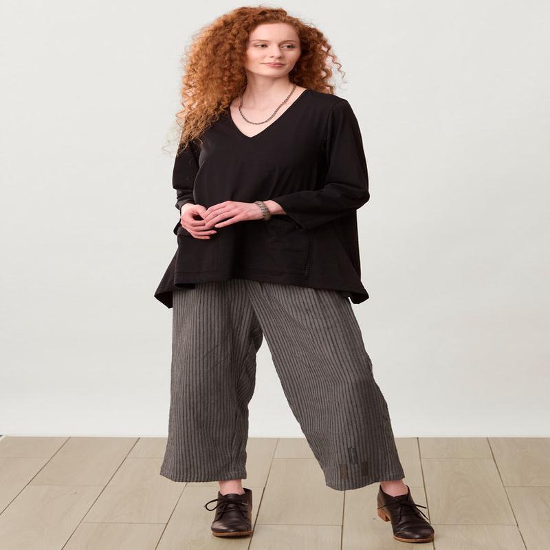 Kesari Chenille Stripe Pull-On Pant - Shadow