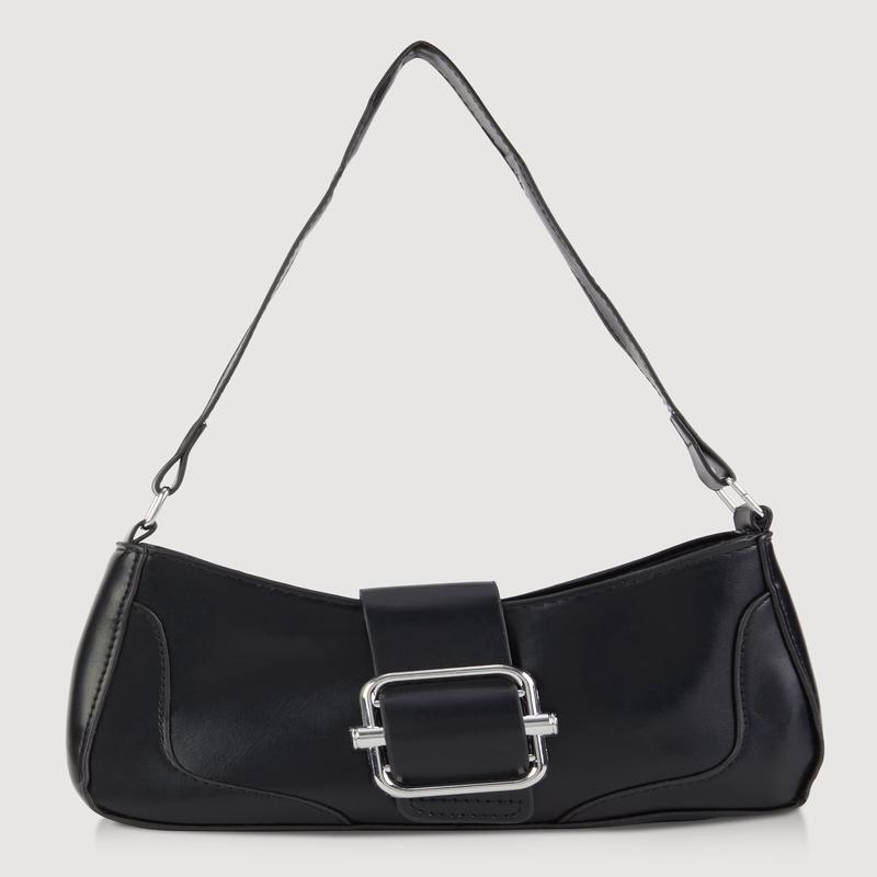Buckle Detail Shoulder Bag