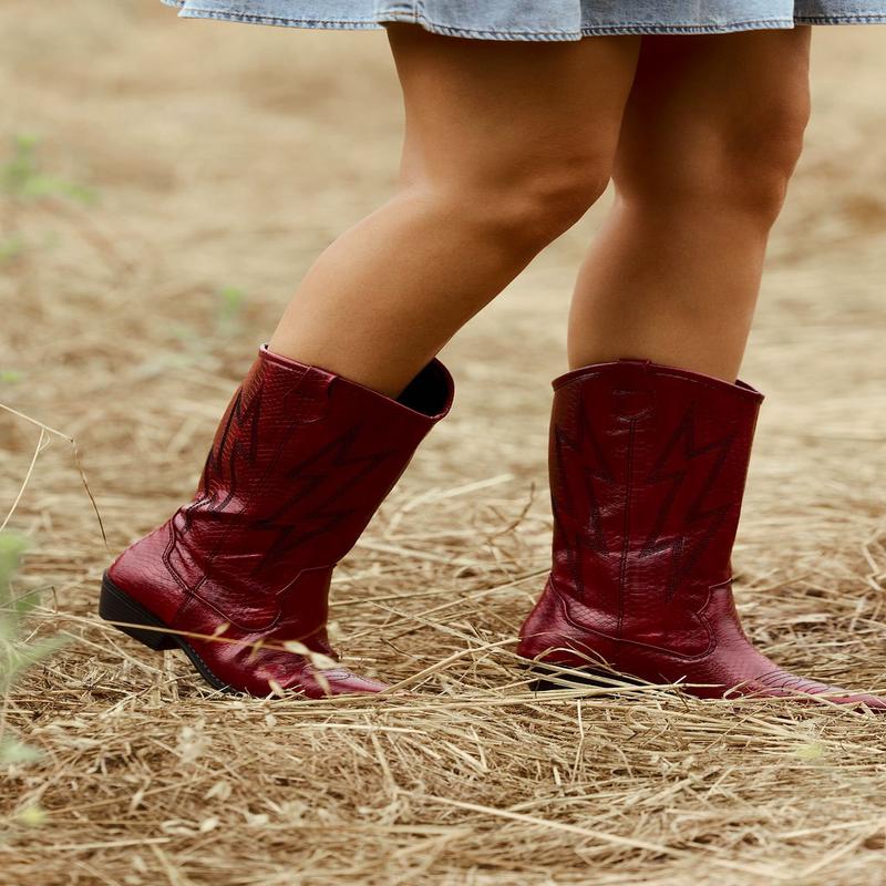 Chinese Laundry Josea Red Western Boots - FINAL SALE