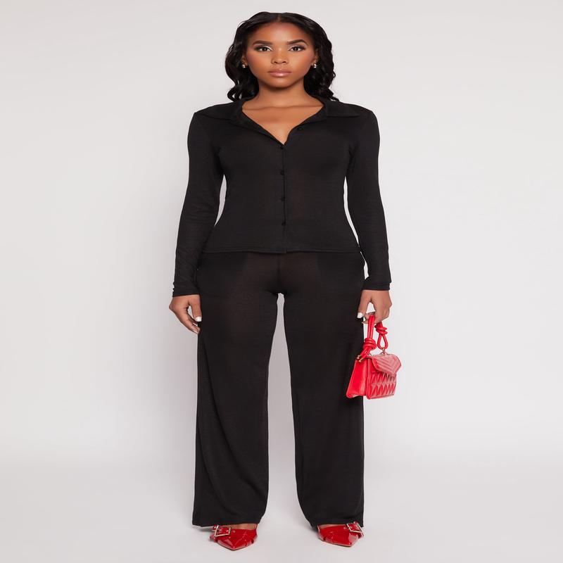 Daisy High Waisted Wide Leg Pants