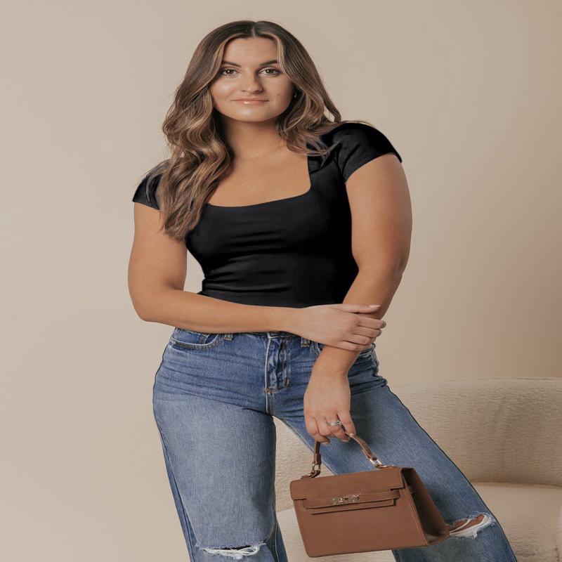 Free People Square Eyes Bodysuit - Black - FINAL SALE