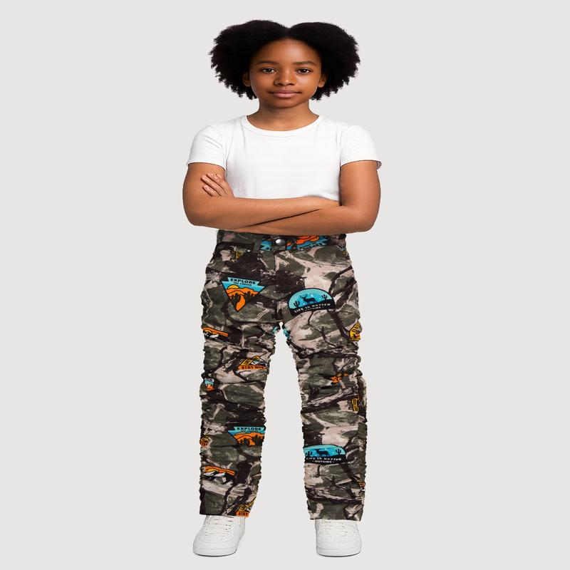 Girls Camo Hyper Stretch Stacked Skinny Leg Pants