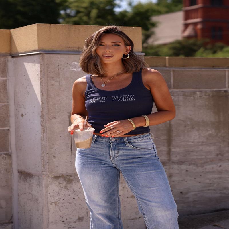 City Chill Navy Tank Top - FINAL SALE