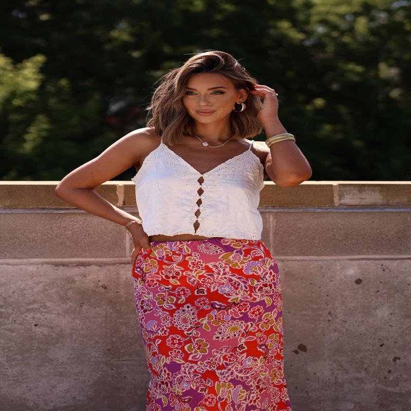 Free People Ivory Pieces Of You Cami Tank Top