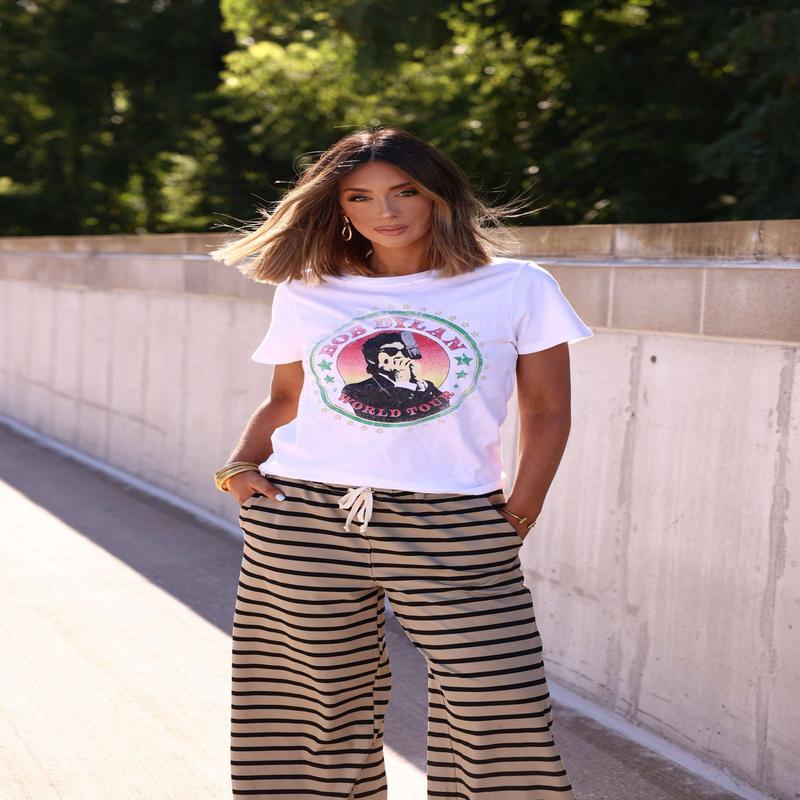 White Bob Dylan Graphic Tee - FINAL SALE