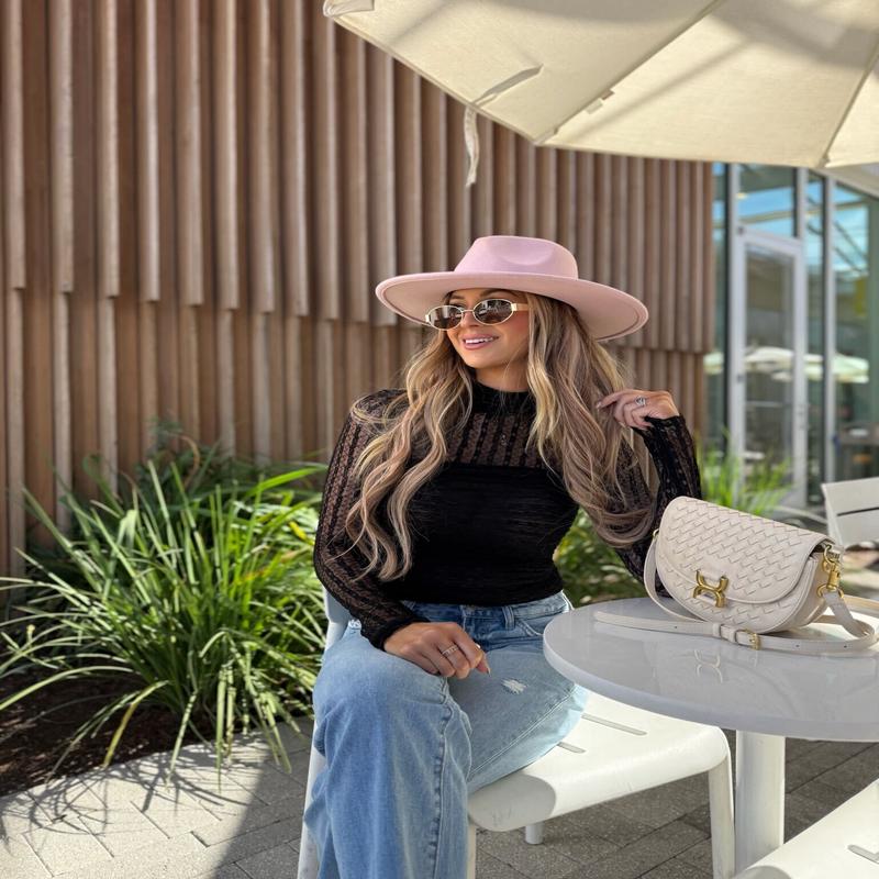 Black Mock Neck Sheer Lace Bodysuit