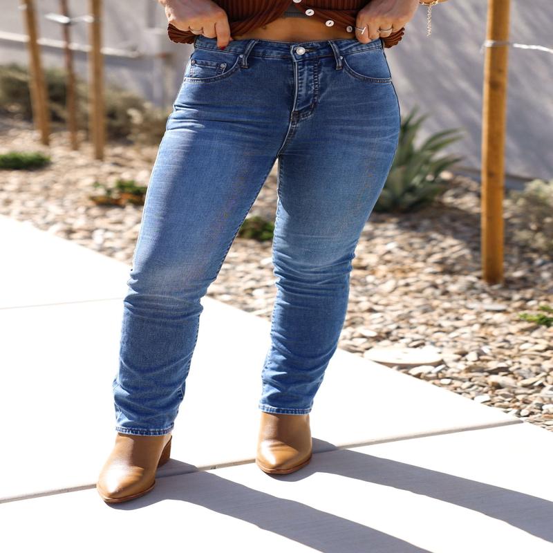 Thread & Supply Adrian Dark Wash Mid Rise Jeans