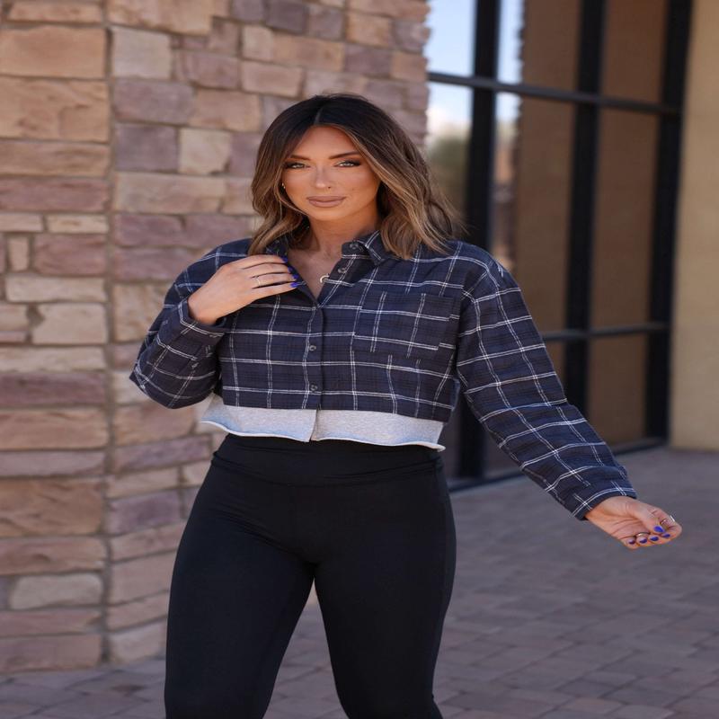 Vintage Havana Midnight Plaid Flannel Shirt