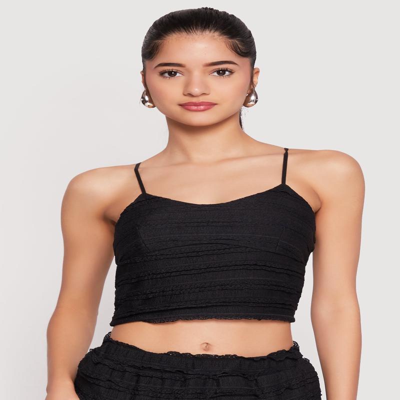 Almost Famous Tiered Cropped Cami