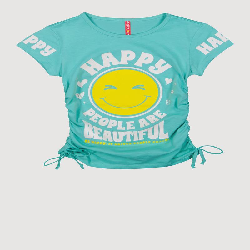 Girls Happy People Are Beautiful Graphic Tee
