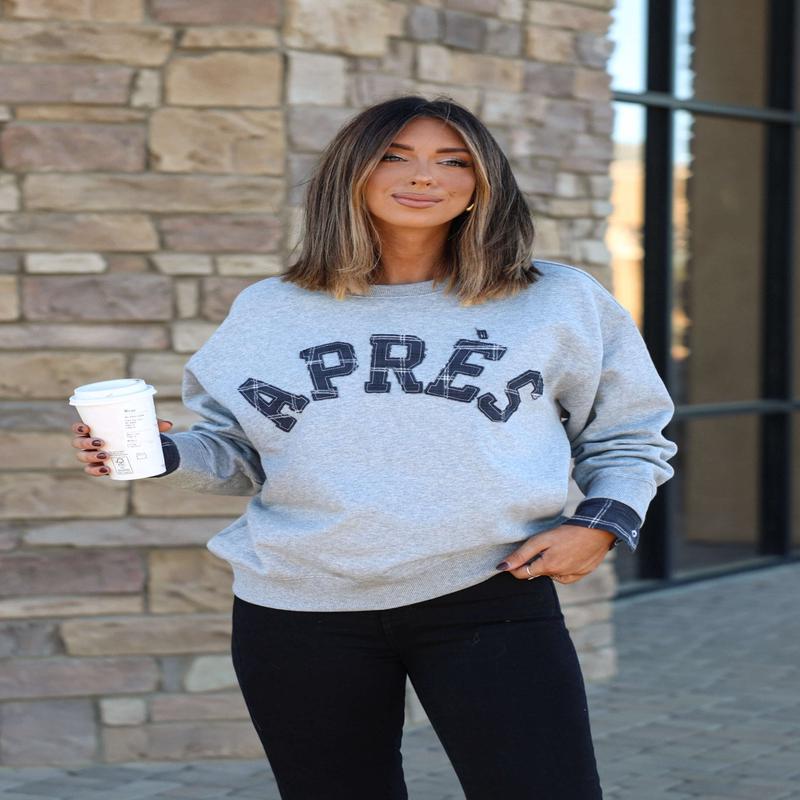 Vintage Havana Grey Apres French Terry Sweatshirt