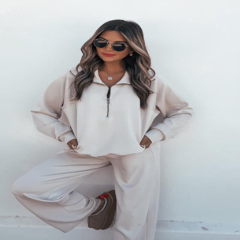 Stone Half Zip Scuba Sweatshirt