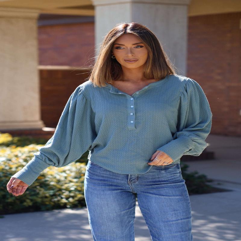 Free People Jade Quinn Thermal Top