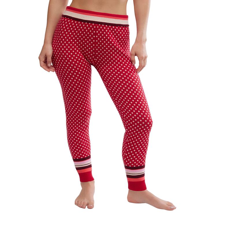 Free People Falala Red Peppermint Dot Leggings