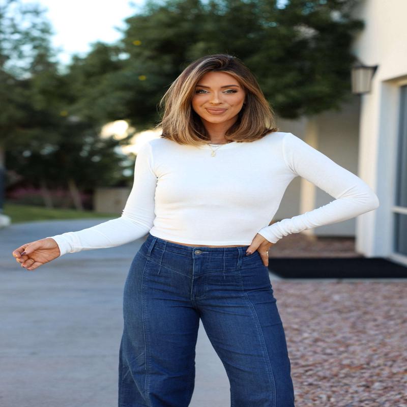 Perfectly Smooth White Basic Top