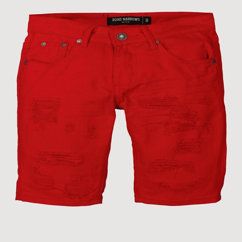 Boys Distressed Patch and Repair Frayed Shorts