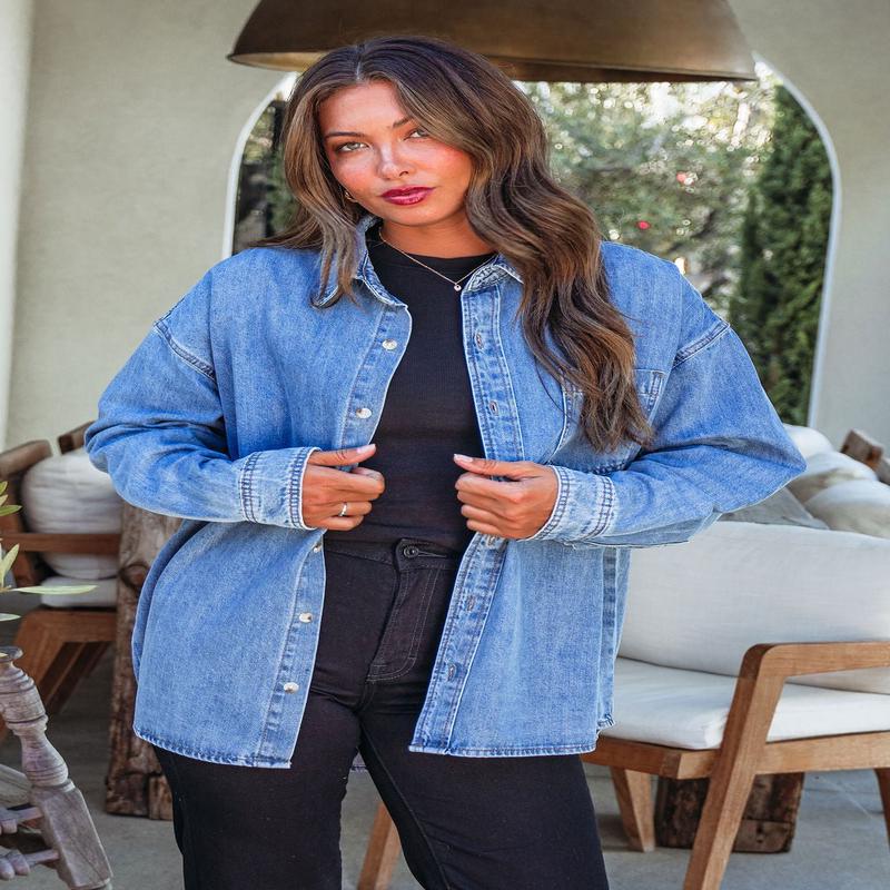 Harvest Blues Denim Shacket