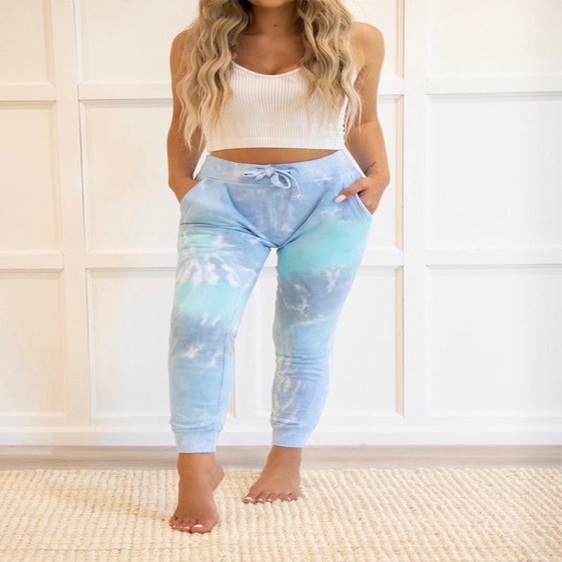 Blue Tie Dye Joggers Sweatpants *Online Only*