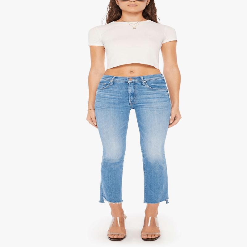 Mother The Insider Crop Step Fray