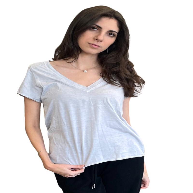 Mila Ava S/S V Neck Top