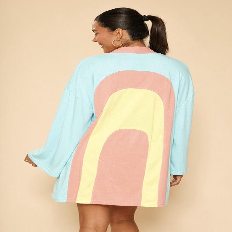 Retro arch terry cloth novelty robe *Online Only*