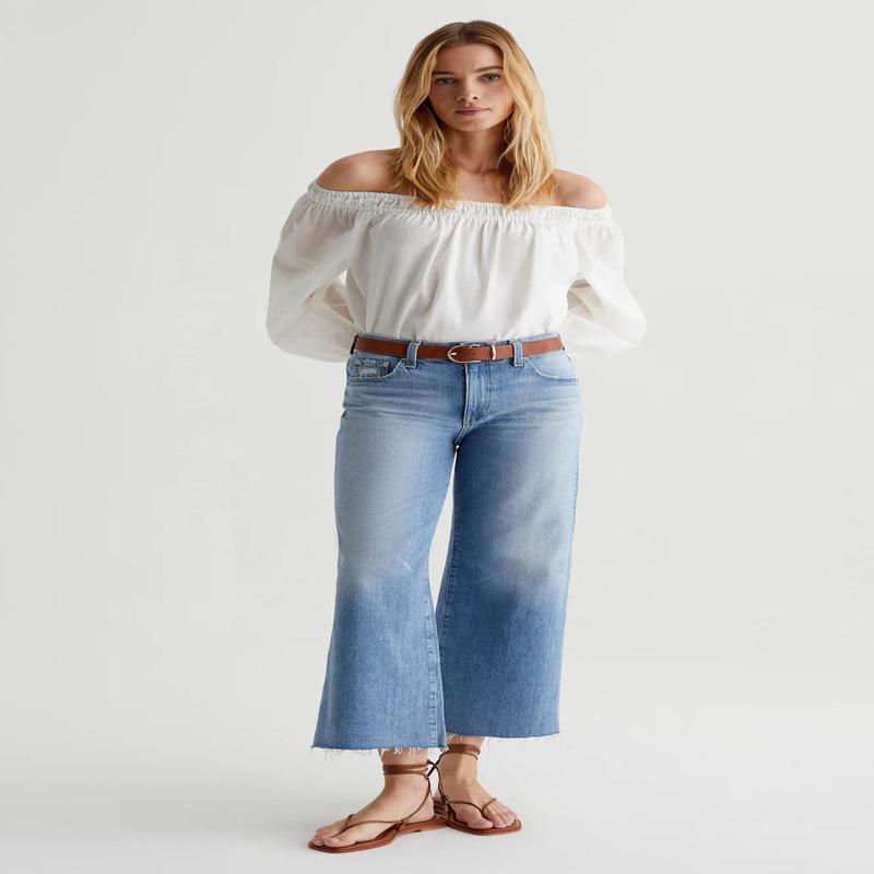 AG Saige Wide Leg Crop Jeans