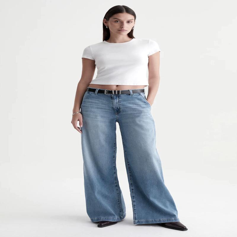 AG Stella Low Slung Palazzo Jeans