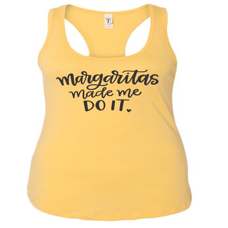 Margaritas Made Me Do It Summer Graphic Tank *Online Only*
