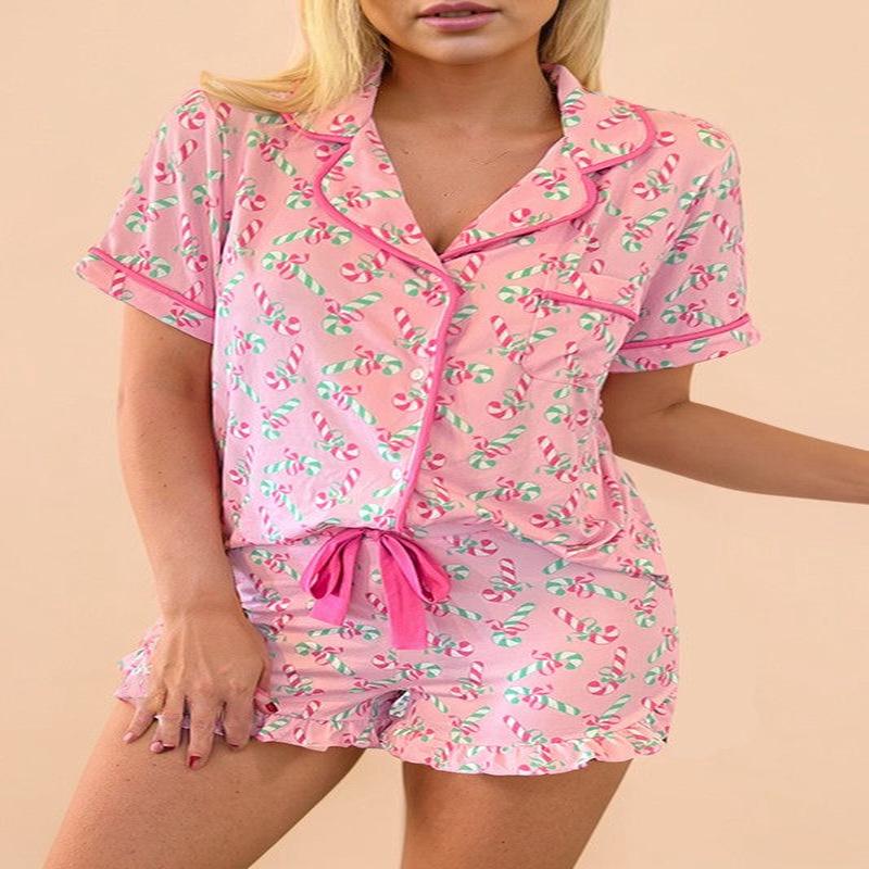 Christmas Candy Cane Print Pajama Set *Online Only*