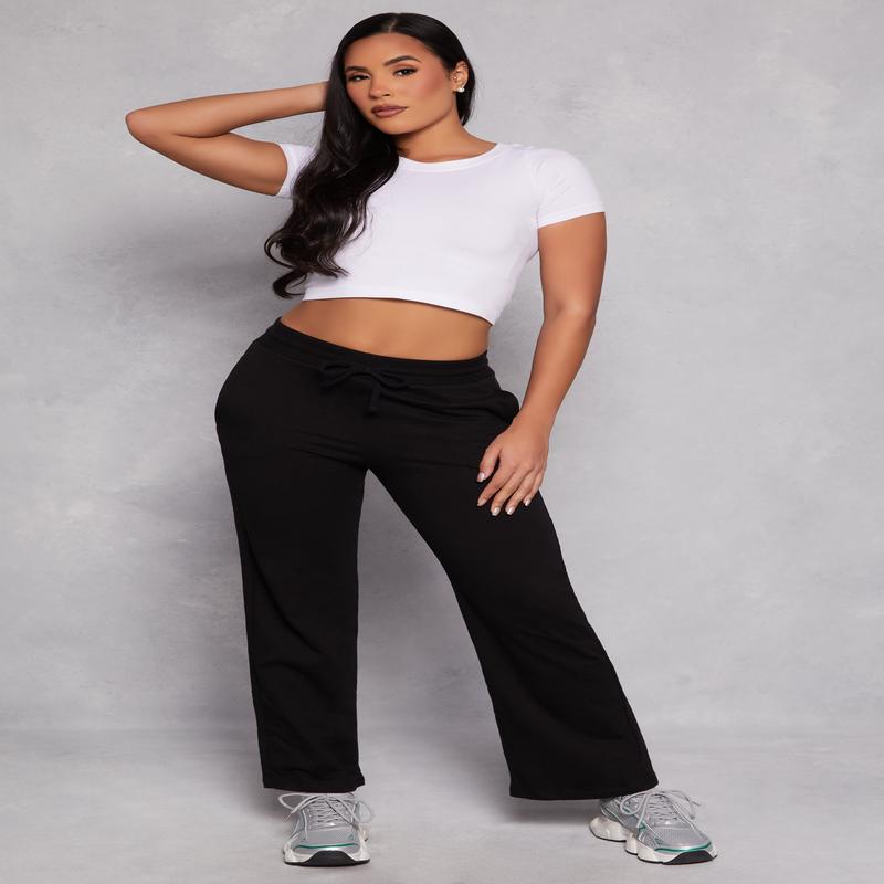 French Terry Straight Leg Sweatpants