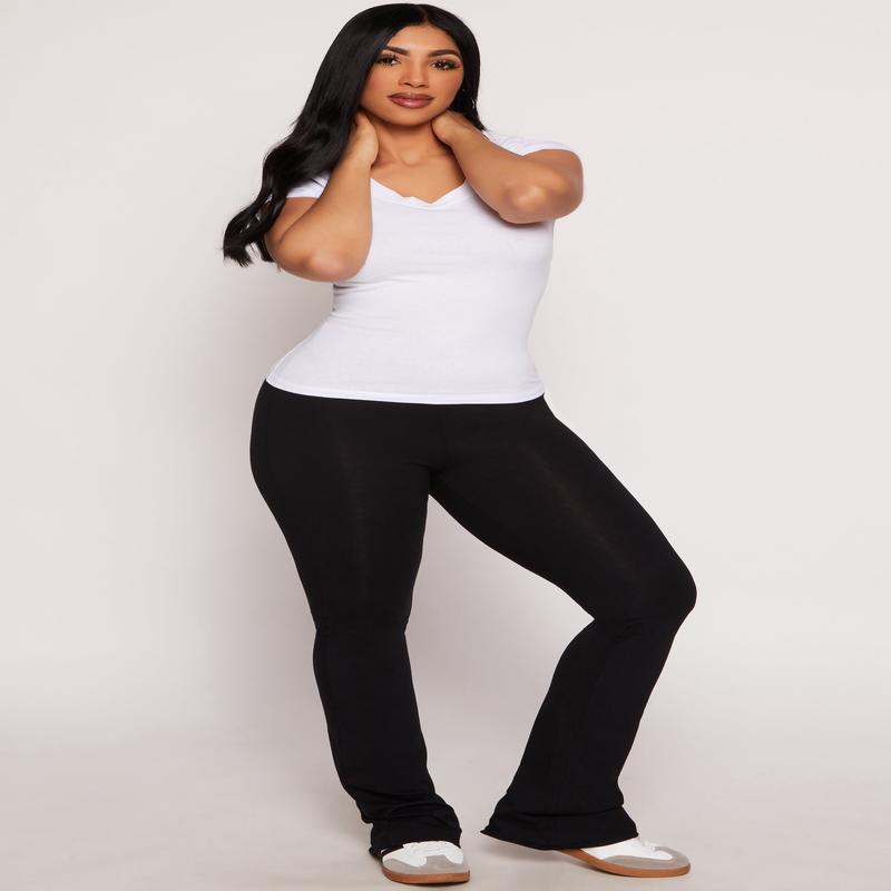 High Waist Boot Cut Pants