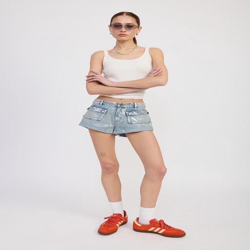 Low Rise Denim Shorts *Online Only*