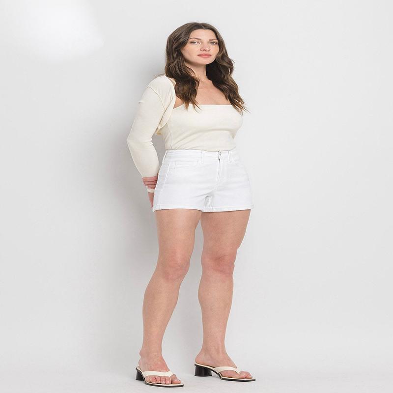 Vervet High Rise Double Cuff Shorts *FINAL SALE*