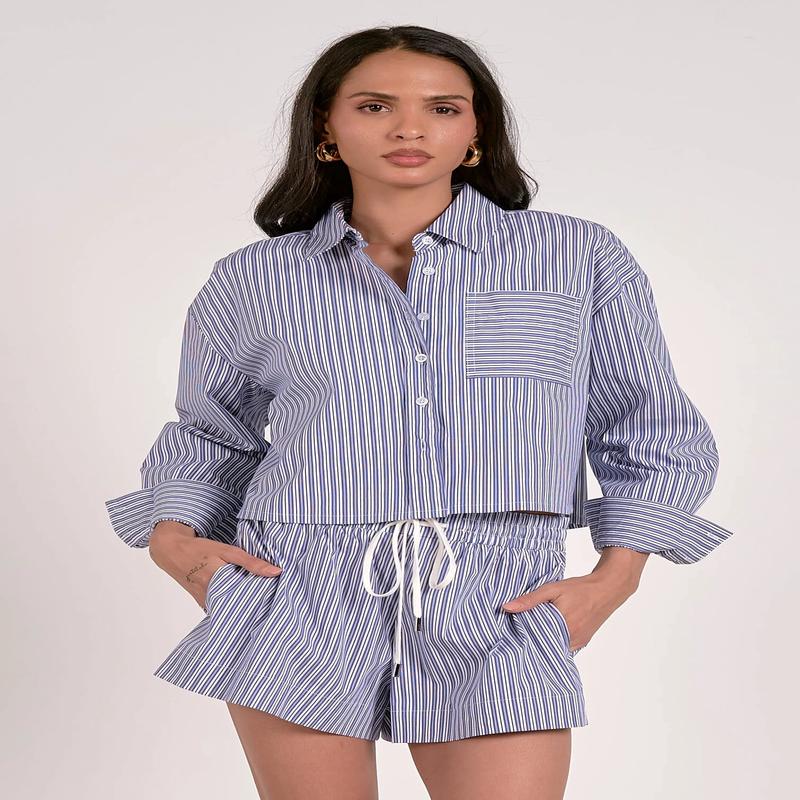 Elan Charlotte Button Down Top