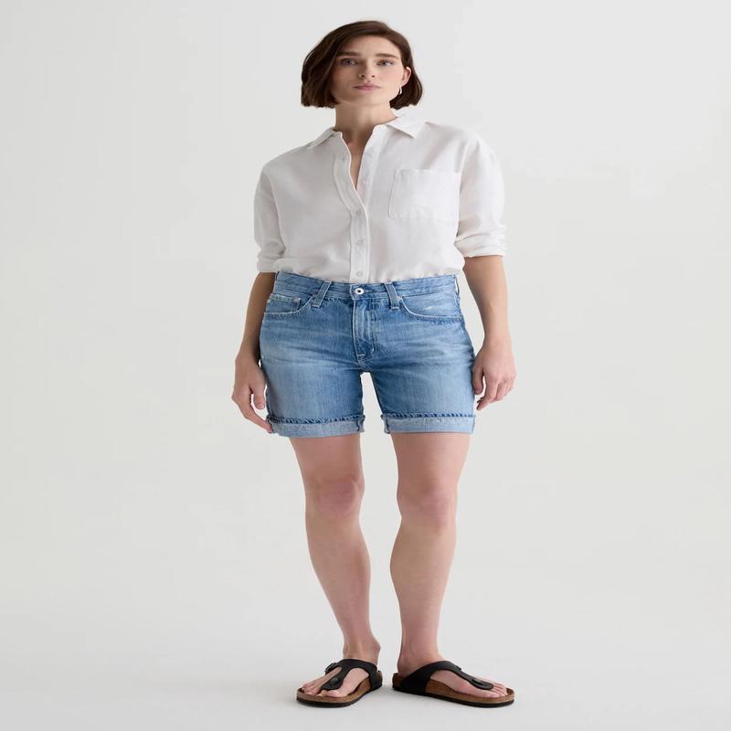 AG Jeans Ex-Boyfriend Denim Shorts