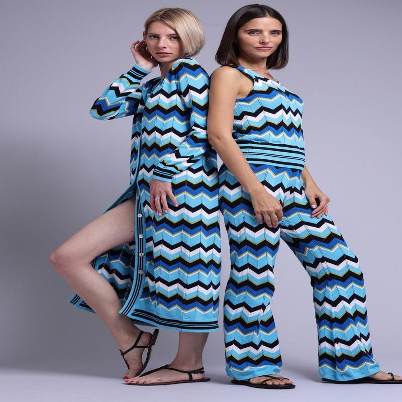 Minnie Rose Chevron Pointelle Pants