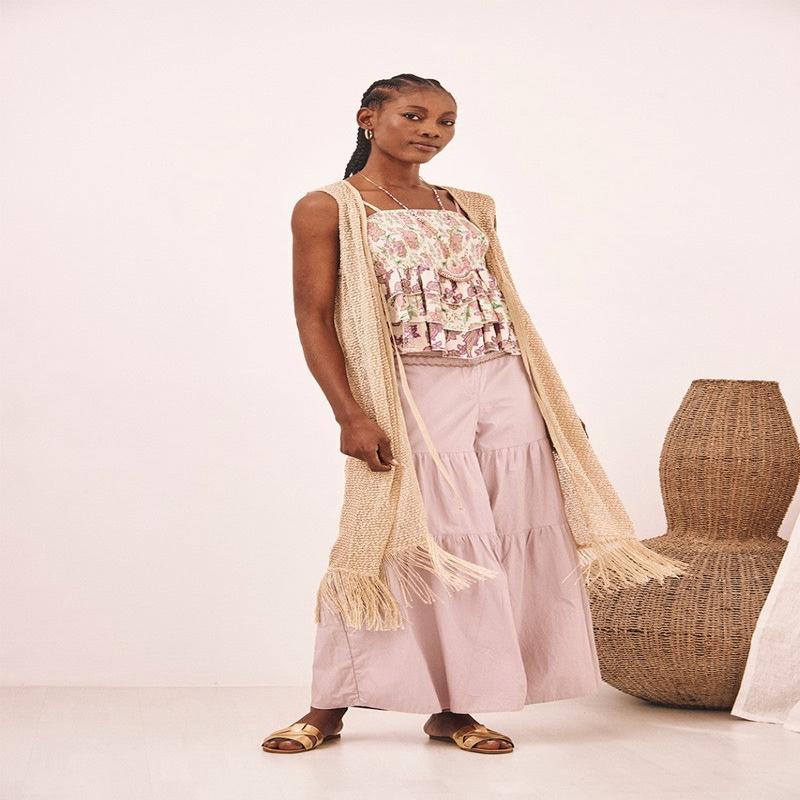 NKN Gold Fringe Vest