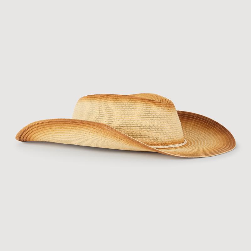 Straw Contrast Trim Cowboy Hat