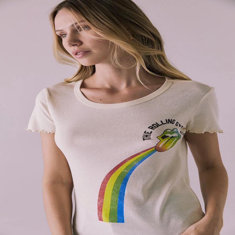 Chaser Rolling Stones Rainbow Tee