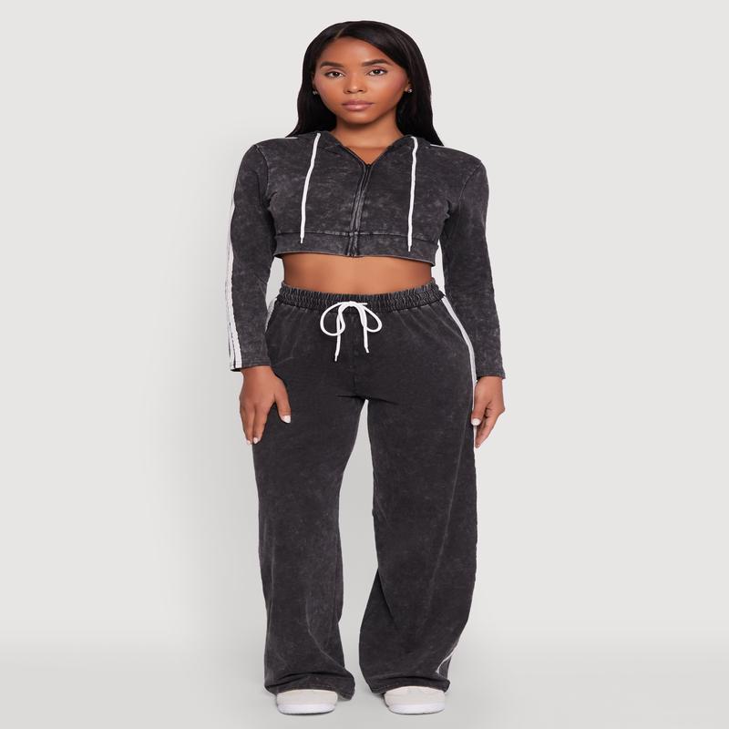 Daisy Mineral Wash Varsity Stripe Pants