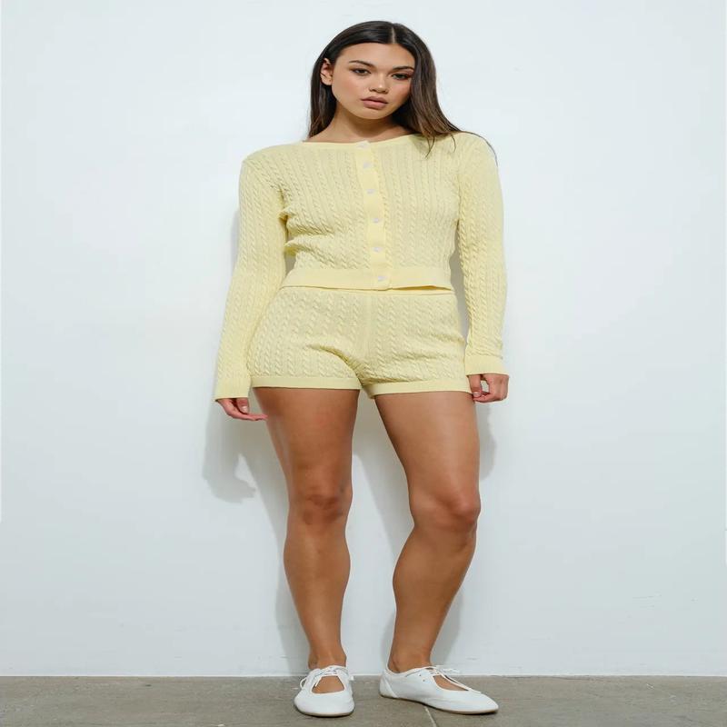American Poet Cable Knit Shorts *FINAL SALE*