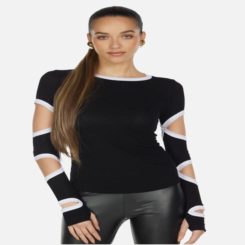 Michael Lauren Cian Cutout Shirt