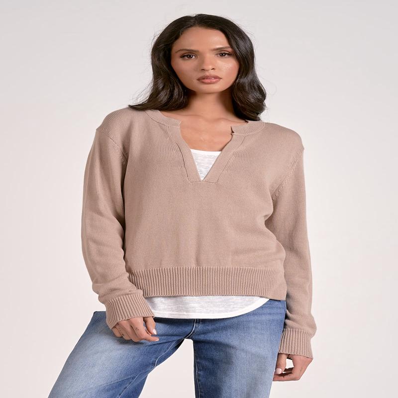 Elan Angela Layered Sweater
