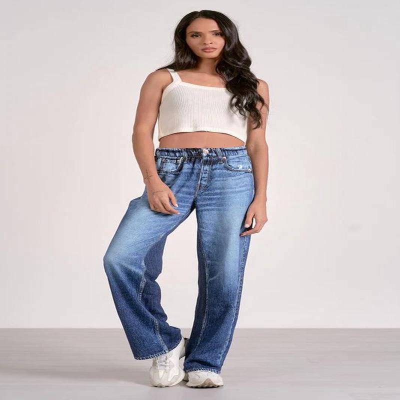 Elan Jenna Faux Denim Sweatpants