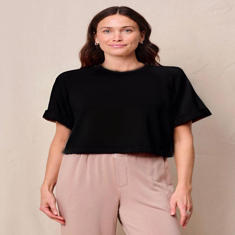 Stateside Softest Fleece Cropped Sweatshirt