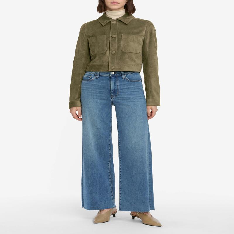 Frame Slim Palazzo in Flip Raw After