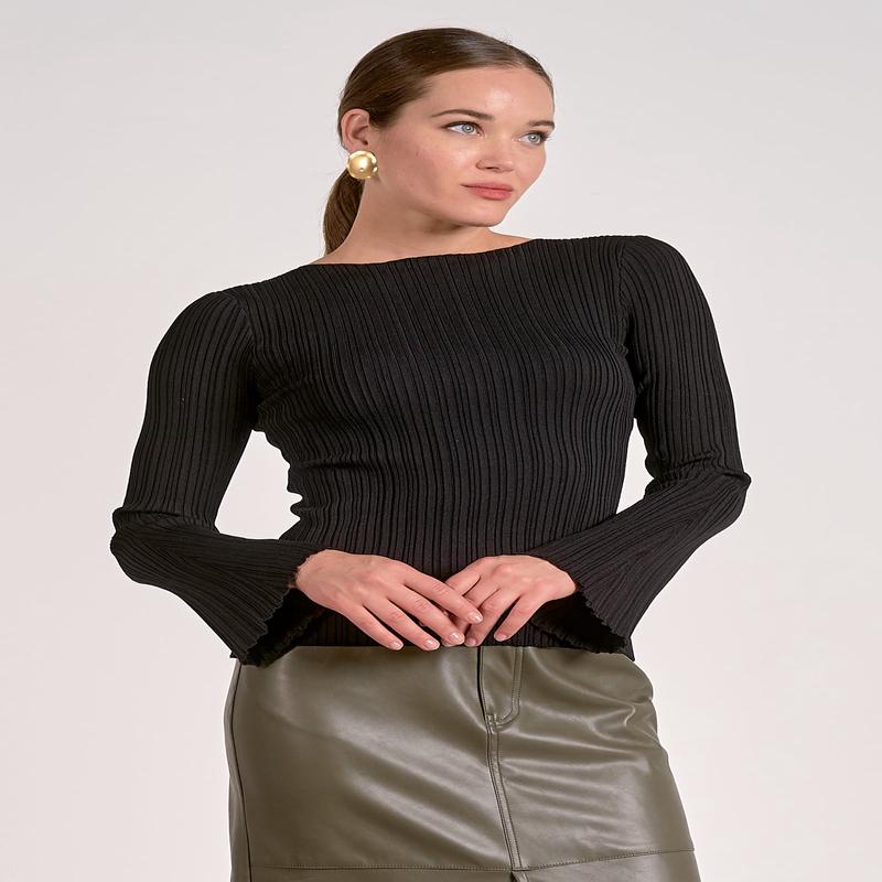 Elan Flared Sleeve Shirt