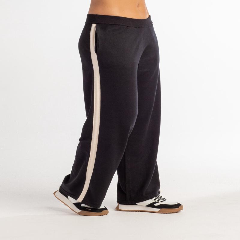 Red Haute Lux Sweater Knit Lounge Pants