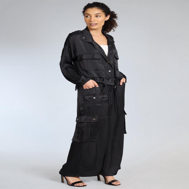 Lola + Sophie Wide Leg Cargo Pants